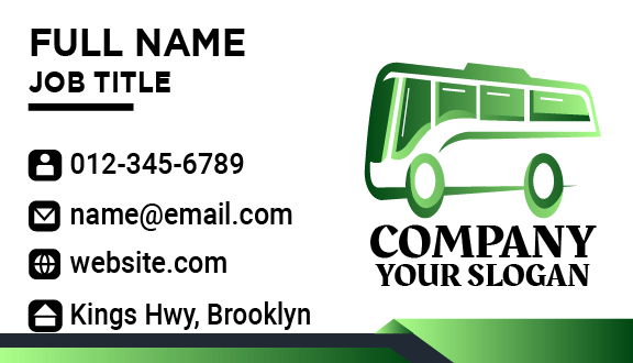 Green Bus Business Card