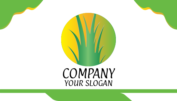 Kartu Nama Pertanian Rumput Hijau