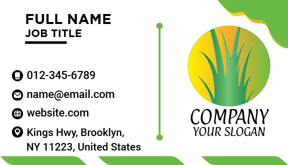 Green Grass Agriculture Business Card