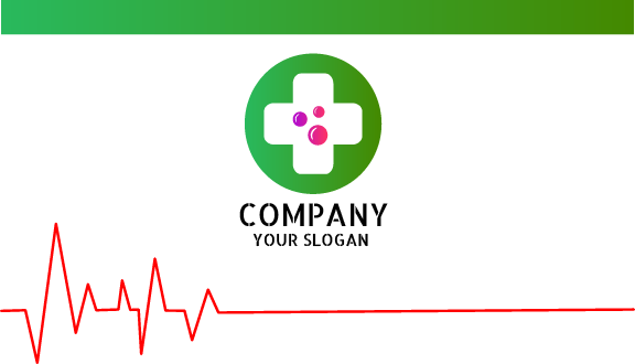 Biglietto Da Visita Verde Del Medico Sanitario