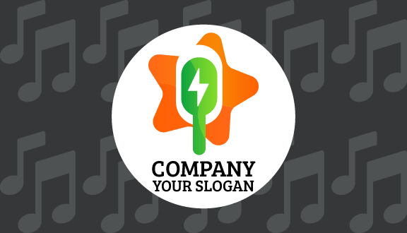 Yeşil Mikrofon Eğlence Kartviziti