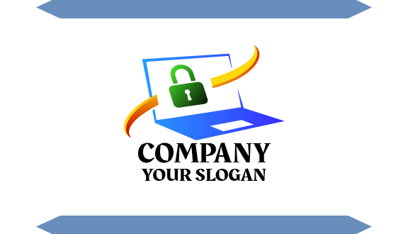 Tarjeta De Presentación De Seguridad Informática Con Candado Verde