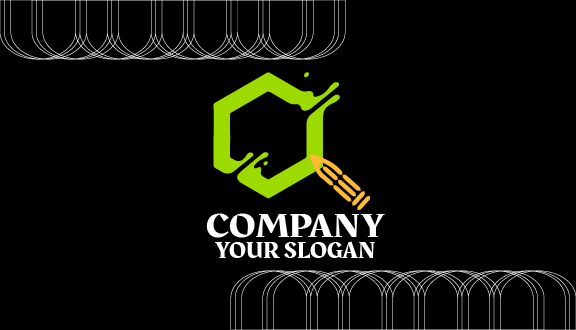 Green Shape Art Business Card