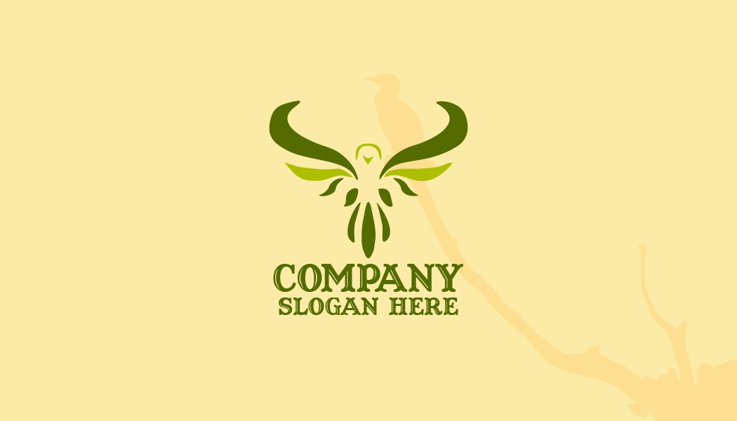 Cartão De Visita Pássaro Verde Voando