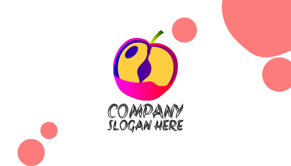 Cartão De Visita De Maçã De Caule Verde