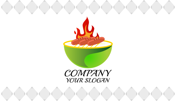 Grilled Spicy Food Business Card
