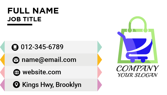 Grocery Shop Retail Business Card