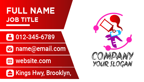 Gun Spray Painter Business Card