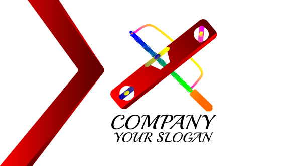 Tarjeta De Presentación De Manitas Con Sierra Para Metales