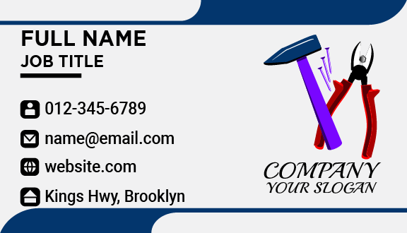 Handyman Equipment Business Card