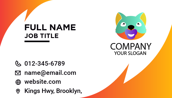 Happy Face Pet Business Card