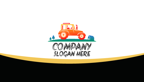 Tarjeta De Presentación De Tractor De Cosecha