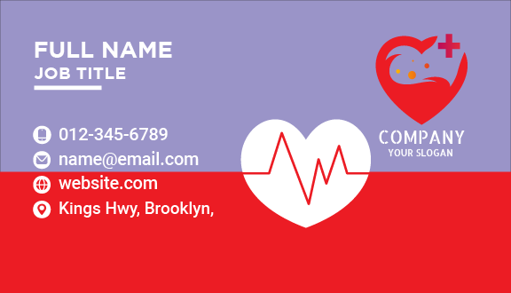 Heart Clinic Doctor Business Card