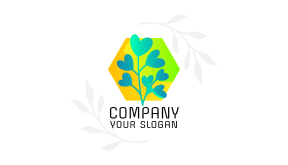 Tarjeta De Presentación Estética Con Forma De Flor Y Corazón