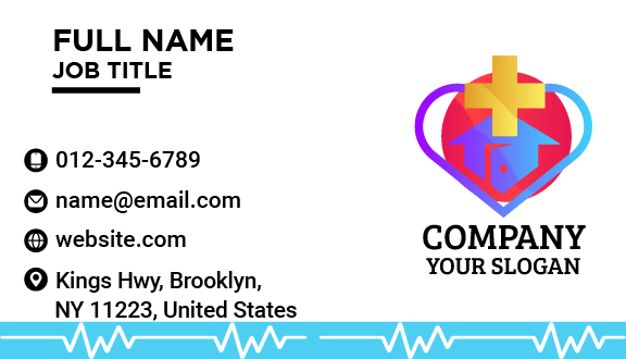 Heart Hospital Doctor Business Card