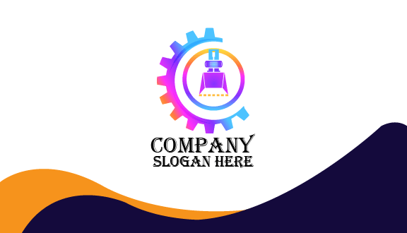 Tarjeta De Presentación De Maquinaria Pesada Industrial