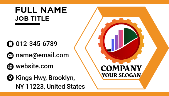 Hexagon Construction Business Card