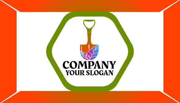 Cartão De Visita Hexágono Pá Gramado