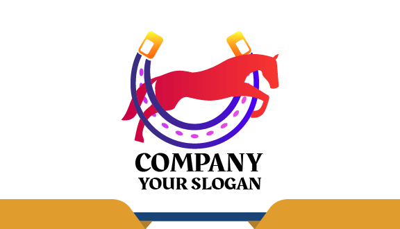 Tarjeta De Presentación De Caballo De Salto Alto