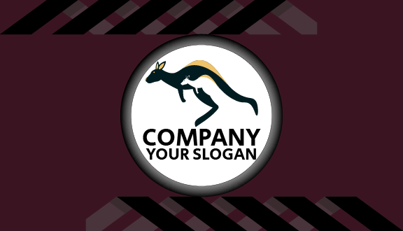 Tarjeta De Presentación De Canguro De Alta Velocidad