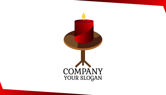 Wohnkultur Kerze Visitenkarte