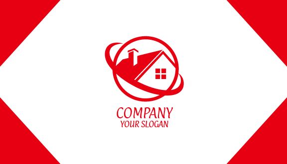 Tarjeta De Presentación De Bienes Raíces De La Casa