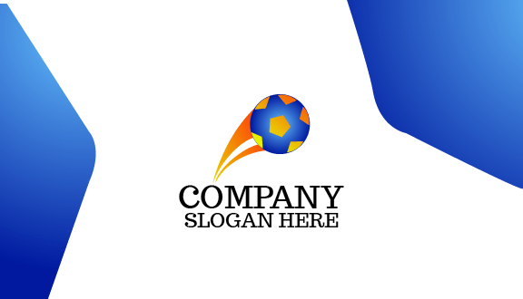 Tarjeta De Presentación De Fútbol Flotante