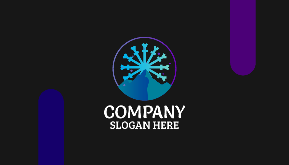 Cartão De Visita De Inverno De Cristal De Gelo