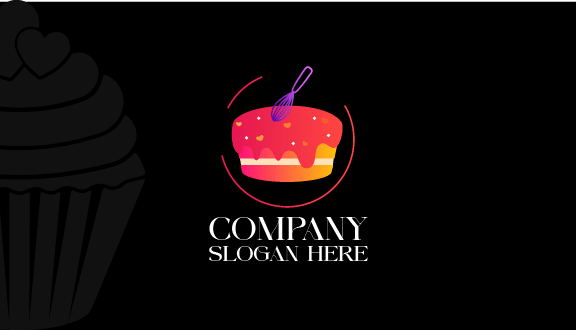 Glasur Schneebesen Kuchen Visitenkarte