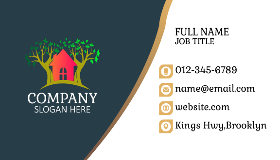 Imposing Home Tree Business Card