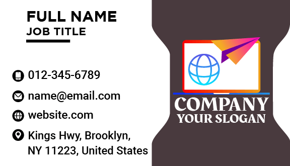 International Laptop Business Card