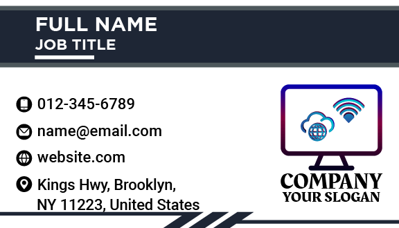 Internet Connection Computer Business Card