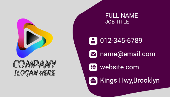 Jolly Entertainment Business Card