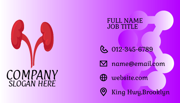 Kidney Health Pharmaceutical Business Card