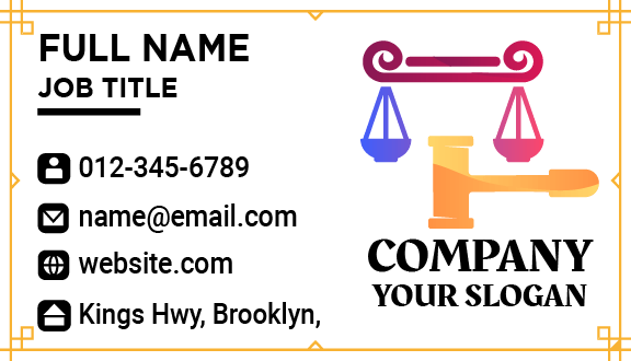 Knowledgeable Lawyer Business Card