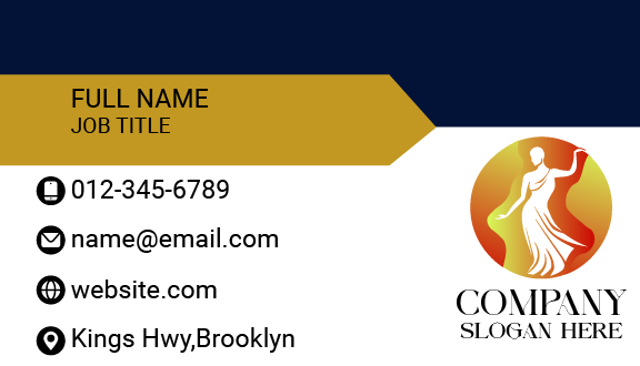 Lady Statue Lawyer Business Card