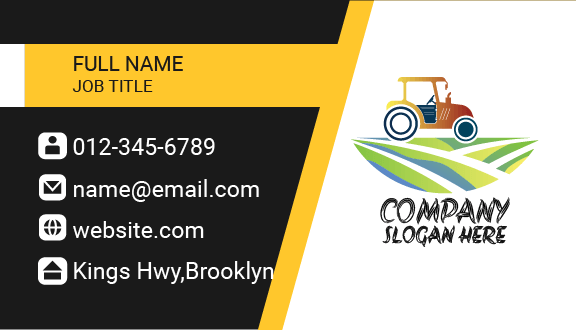 Landscape Tractor Business Card