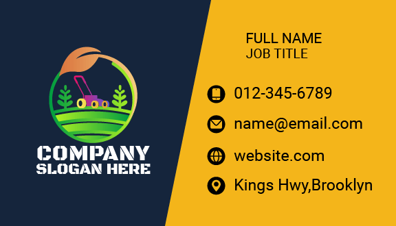 Lawnmower Agriculture Business Card