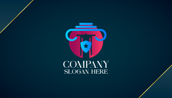 Tarjeta De Presentación Con Insignia De Abogado