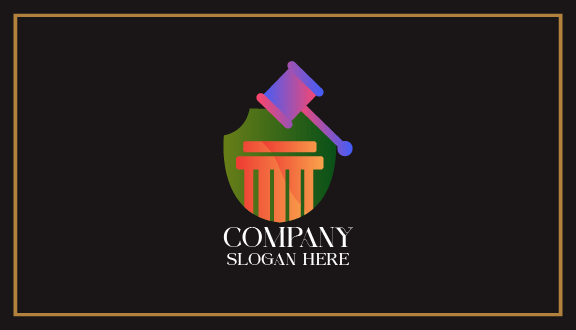 Tarjeta De Presentación Para Abogados Con Diseño De Orden De Jurado