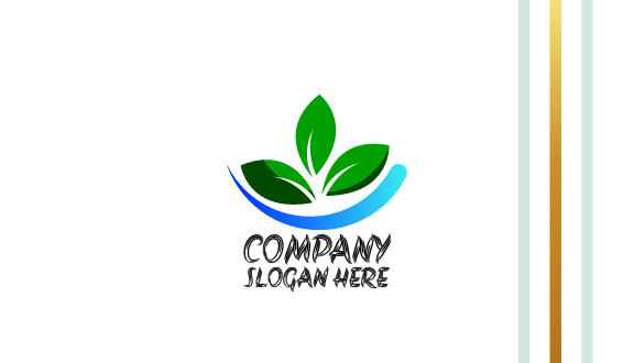 Kartu Nama Ramah Lingkungan Berdaun