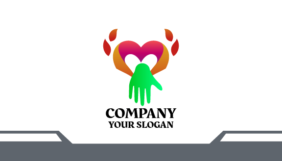 Tarjeta De Presentación Sin Fines De Lucro Con Hojas