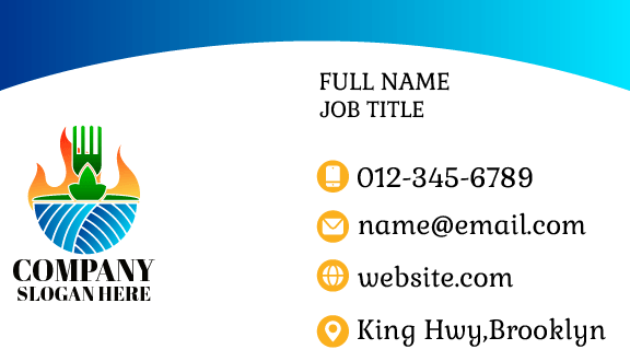 Appealing Manner Catering Business Card