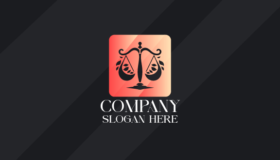 Tarjeta De Presentación De Abogado Con Escala Legal