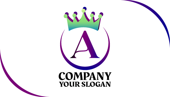 Tarjeta De Presentación Con Corona Y Letra A