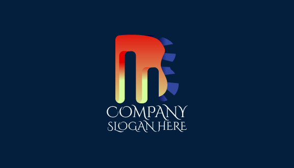 Tarjeta De Presentación De Empresa Con La Letra M