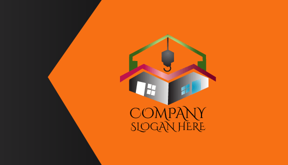 Carte De Visite De Construction De Levage