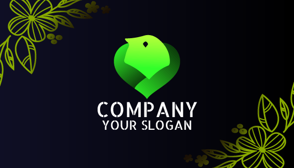 Cartão De Visita Amor Verde Claro