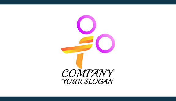 Visitenkarte Für Salons Mit Lila Kreisen