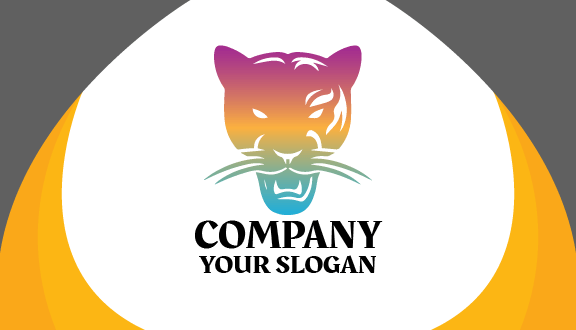 Tarjeta De Visita De Tigre De Bigotes Largos